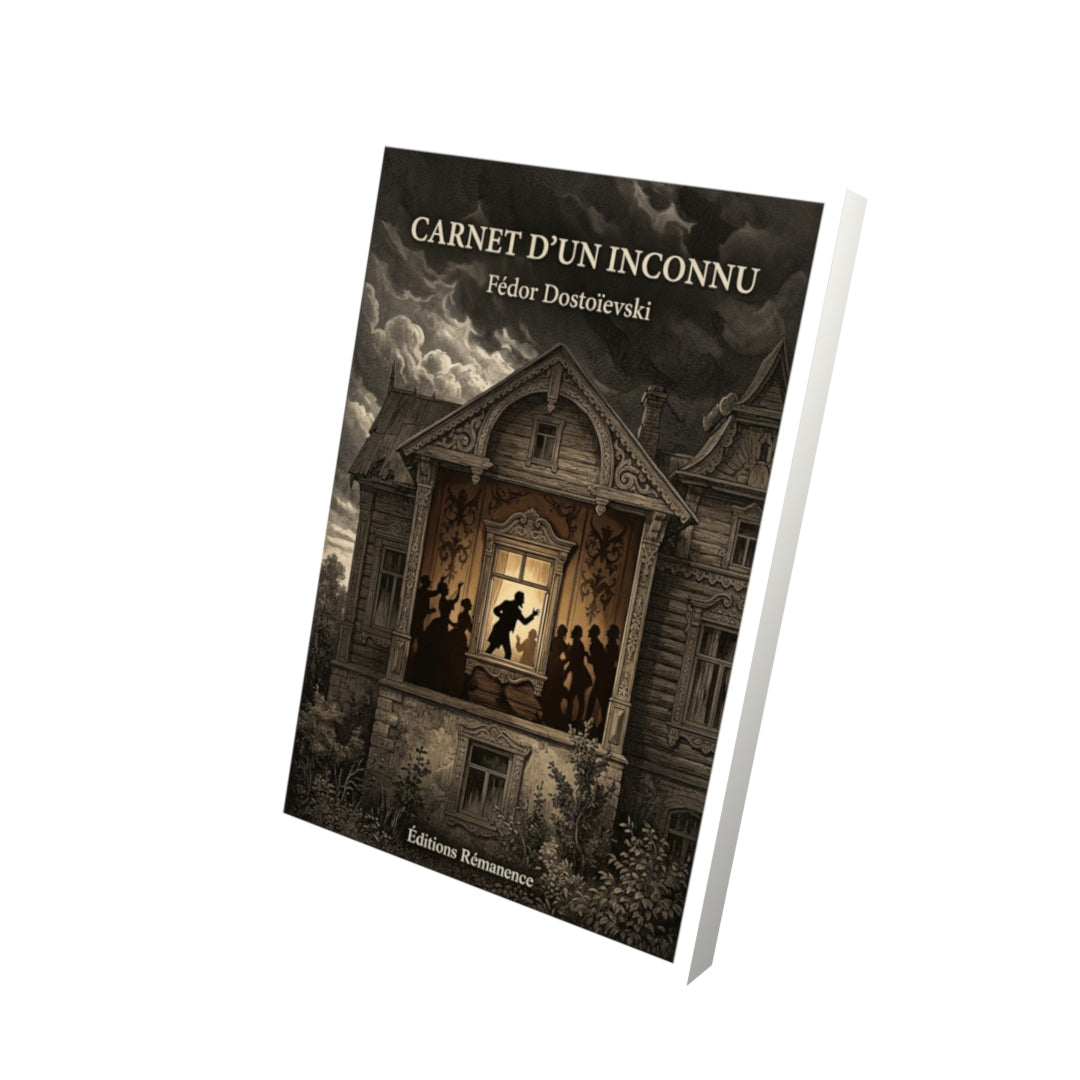 Livre Carnet d’un inconnu par Fédor Dostoïevski - Vue 3D - Editions Remanence