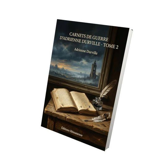 Livre Carnets de guerre d’Adrienne Durville - Tome 2 par Adrienne Durville - Vue 3D - Editions Remanence