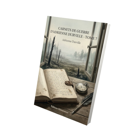 Livre Carnets de guerre d’Adrienne Durville - Tome 7 par Adrienne Durville - Vue 3D - Editions Remanence