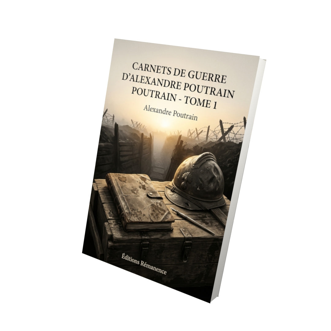 Livre Carnets de guerre d’Alexandre Poutrain - Tome 1 par Alexandre Poutrain - Vue 3D - Editions Remanence