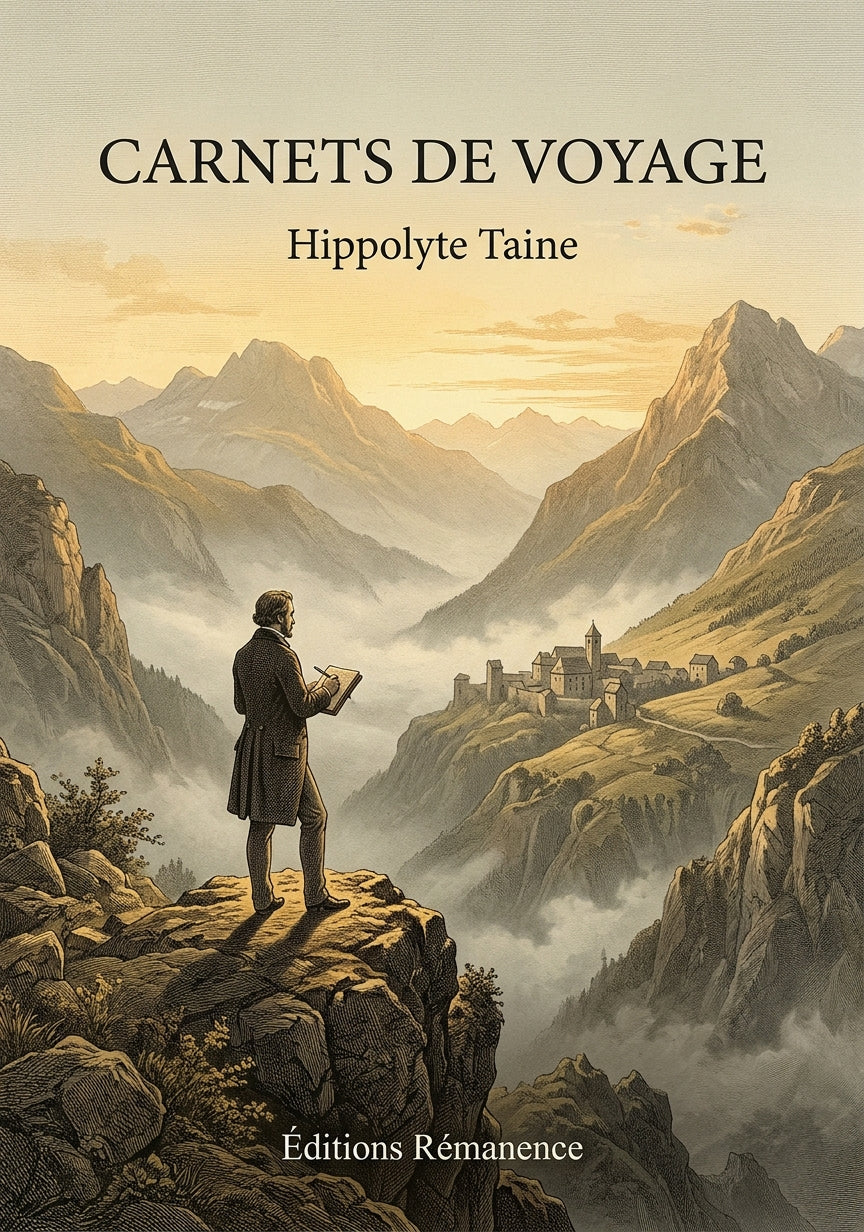 Livre Carnets de voyage par Hippolyte Taine - Couverture - Editions Remanence