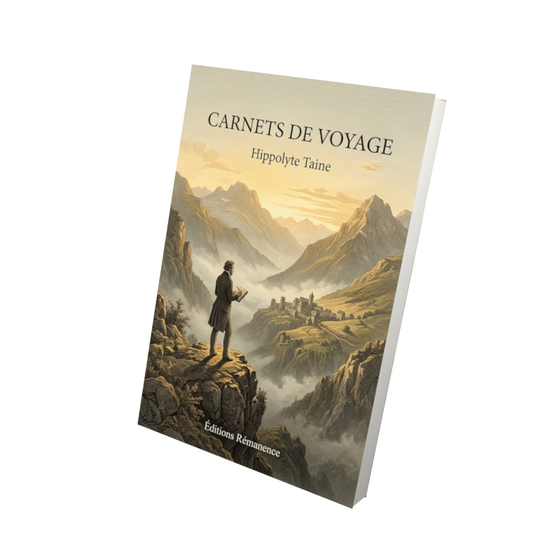 Livre Carnets de voyage par Hippolyte Taine - Vue 3D - Editions Remanence