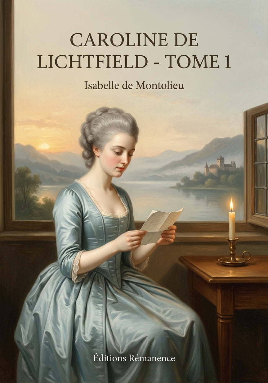 Livre Caroline de Lichtfield - Tome 1 par Isabelle de Montolieu - Couverture - Editions Remanence