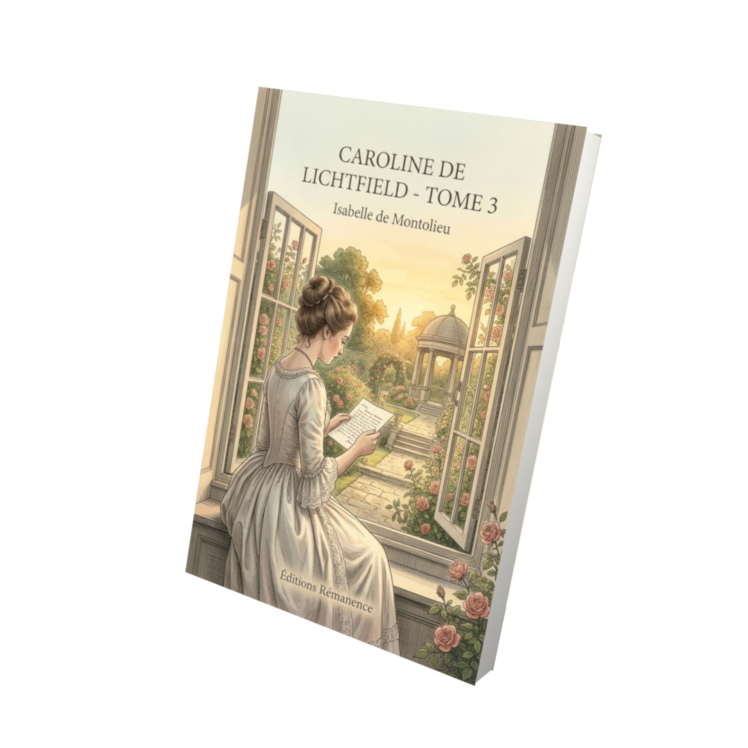 Livre Caroline de Lichtfield - Tome 3 par Isabelle de Montolieu - Vue 3D - Editions Remanence
