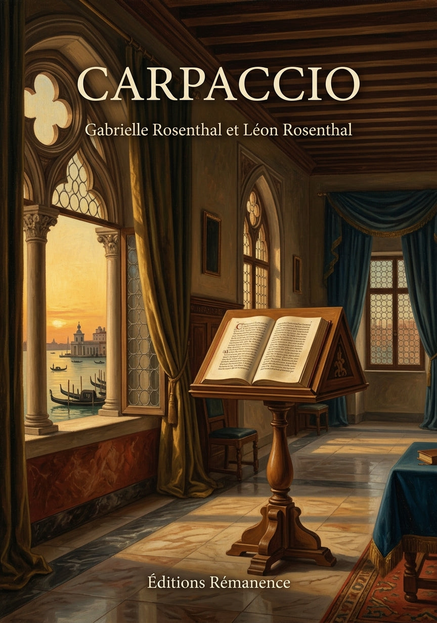 Livre Carpaccio par Gabrielle Rosenthal et Léon Rosenthal - Couverture - Editions Remanence
