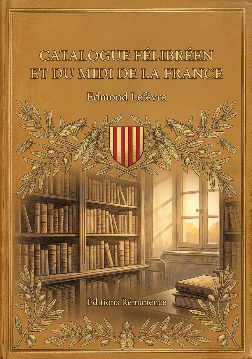Livre Catalogue félibréen et du Midi de la France par Edmond Lefèvre - Couverture - Editions Remanence