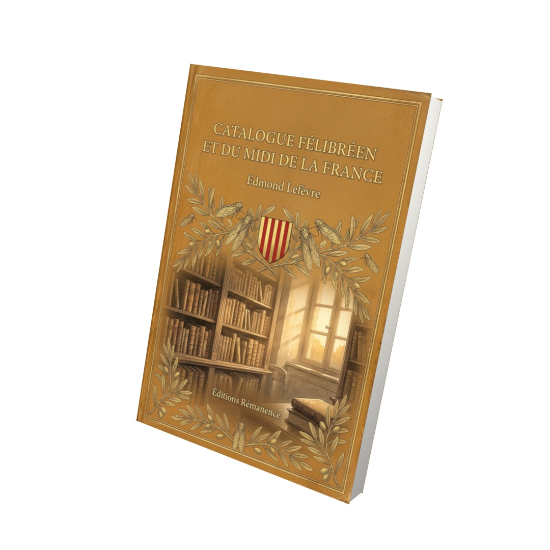 Livre Catalogue félibréen et du Midi de la France par Edmond Lefèvre - Vue 3D - Editions Remanence