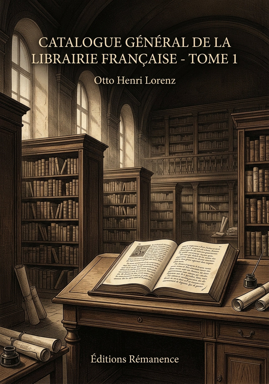 Livre Catalogue général de la librairie française pendant 25 ans - Tome 2 par Otto Henri Lorenz - Couverture - Editions Remanence