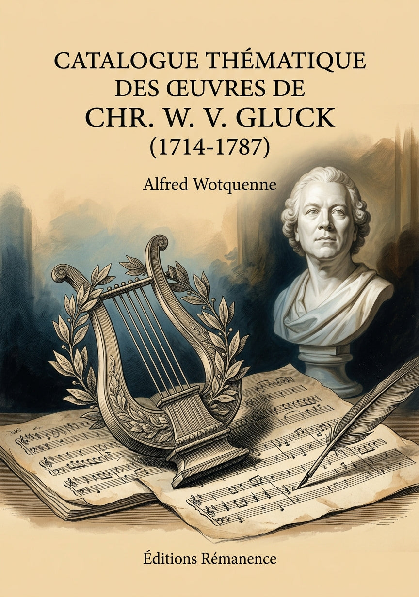 Livre Catalogue thématique des œuvres de Chr. W. v. Gluck (1714-1787) par Alfred Wotquenne - Couverture - Editions Remanence