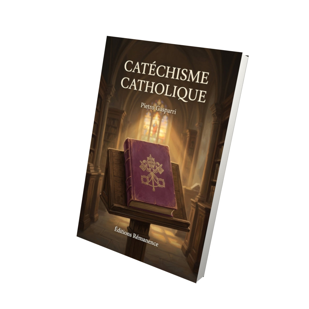 Livre Catéchisme catholique - Pietro Gasparri - Vue 3D - Editions Remanence