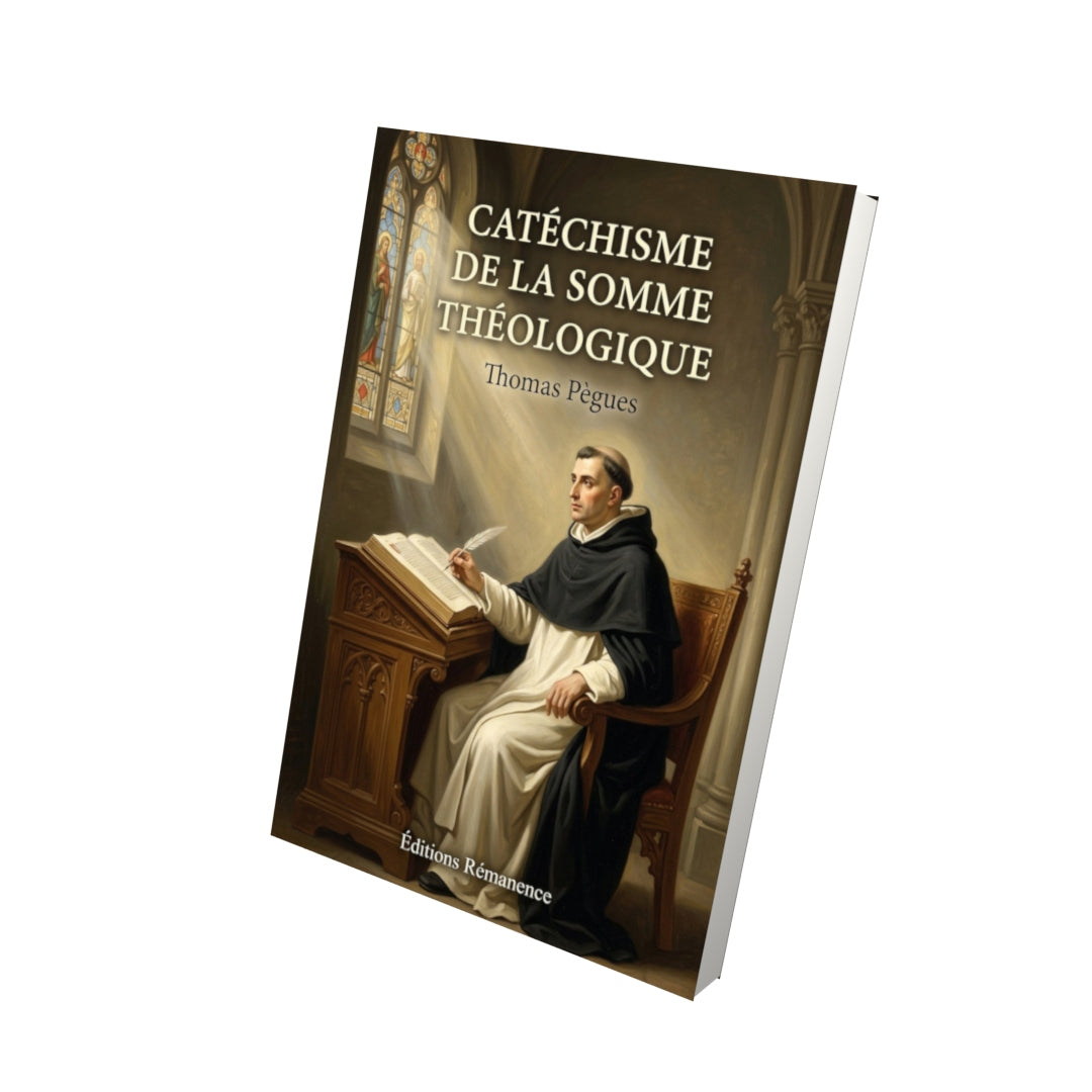 Livre Catéchisme de la Somme théologique - Thomas Pègues - Vue 3D - Editions Remanence