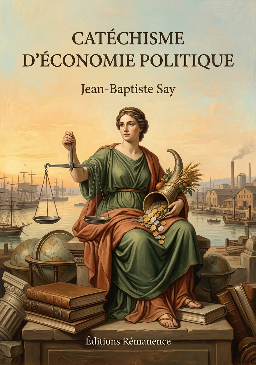 Livre Catéchisme d’économie politique par Jean-Baptiste Say - Couverture - Editions Remanence