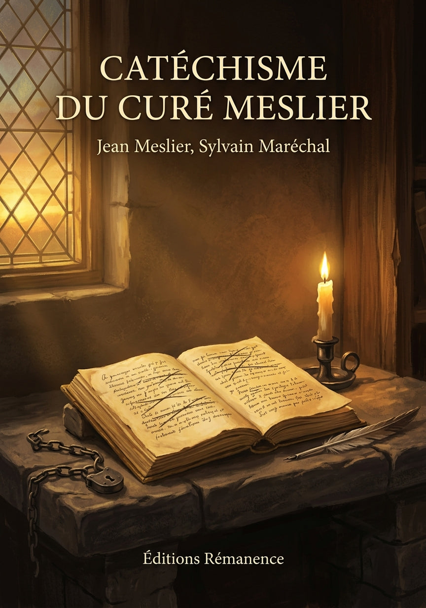 Livre Catéchisme du curé Meslier par Jean Meslier, Sylvain Maréchal - Couverture - Editions Remanence