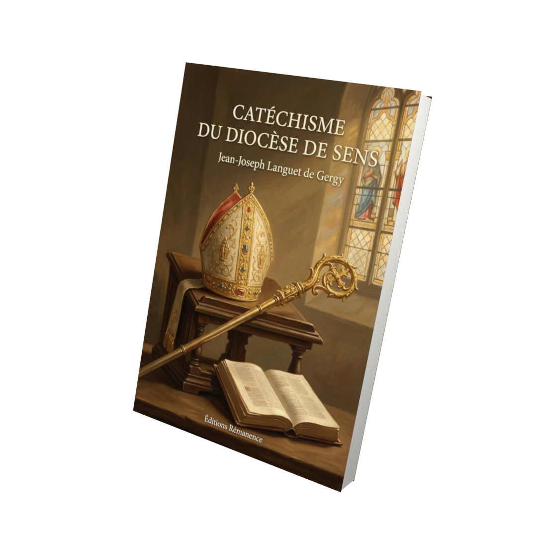 Livre Catéchisme du diocèse de Sens par Jean-Joseph Languet de Gergy - Vue 3D - Editions Remanence