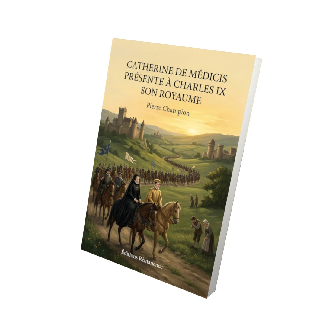 Livre Catherine de Médicis présente à Charles IX son royaume par Pierre Champion - Vue 3D - Editions Remanence