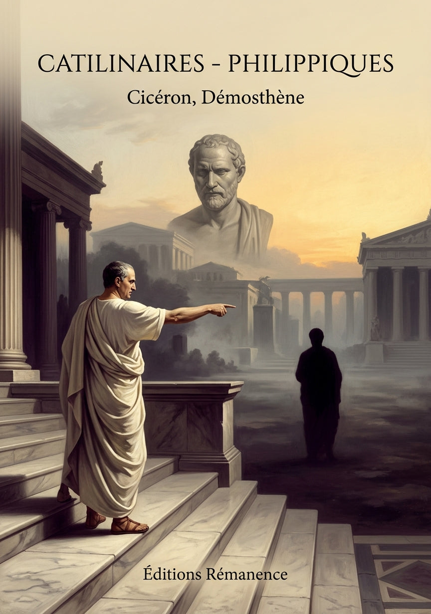 Livre Catilinaires - Philippiques par Cicéron, Démosthène - Couverture - Editions Remanence