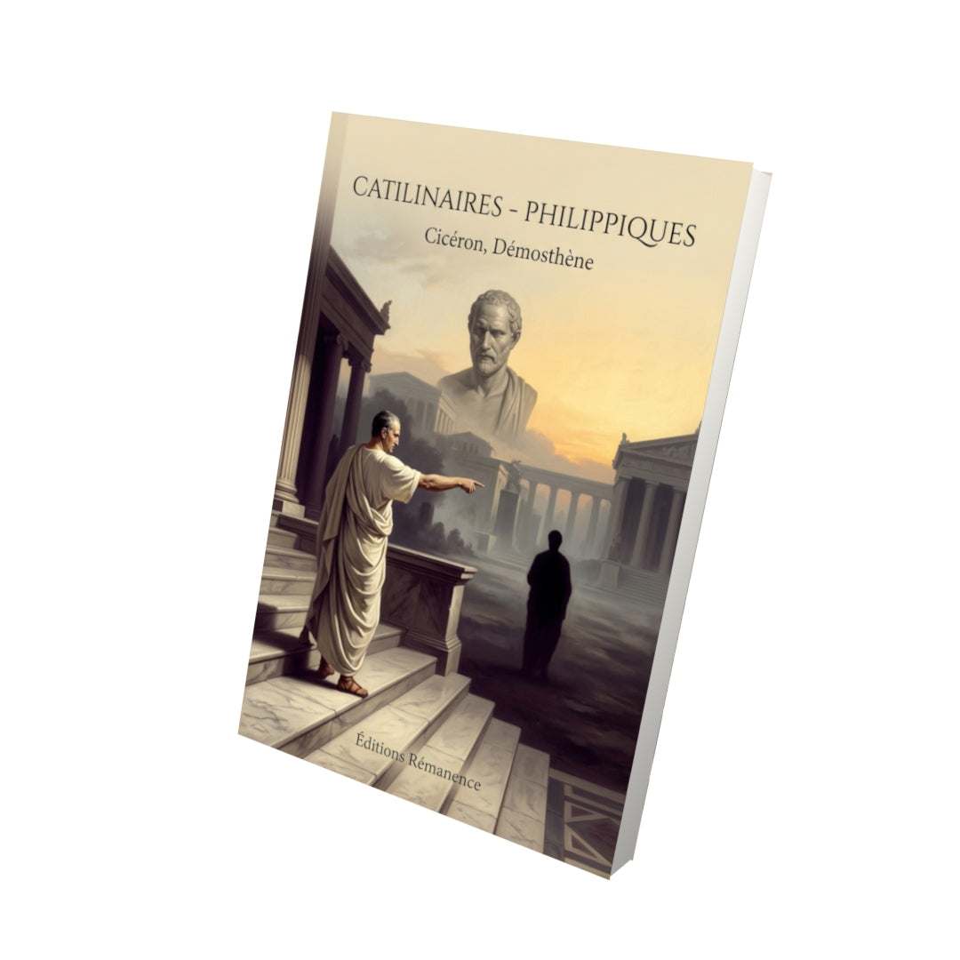 Livre Catilinaires - Philippiques par Cicéron, Démosthène - Vue 3D - Editions Remanence