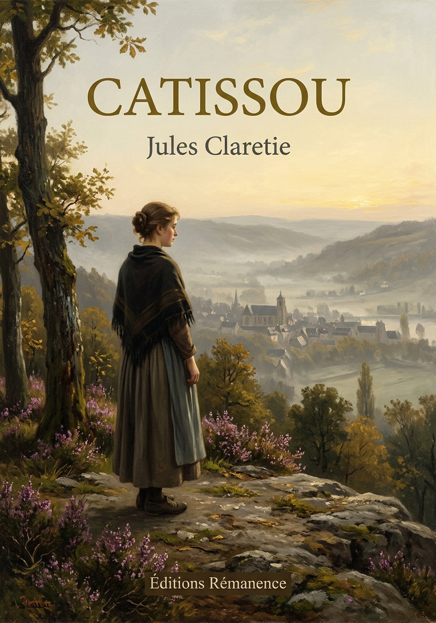 Livre Catissou par Jules Claretie - Couverture - Editions Remanence