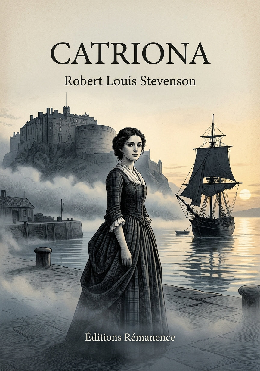 Livre Catriona par Robert Louis Stevenson - Couverture - Editions Remanence