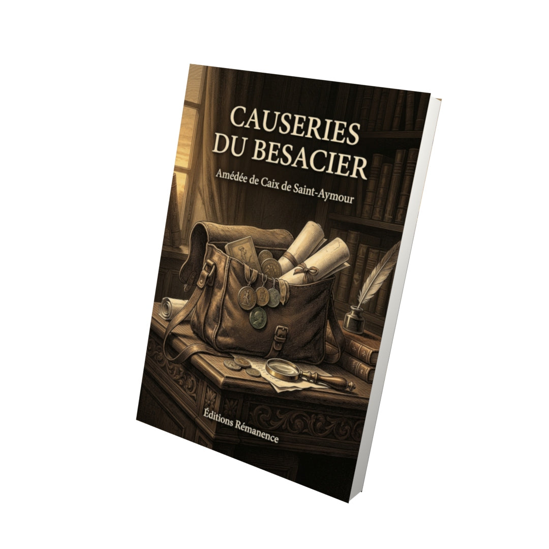Livre Causeries du Besacier par Amédée de Caix de Saint-Aymour - Vue 3D - Editions Remanence