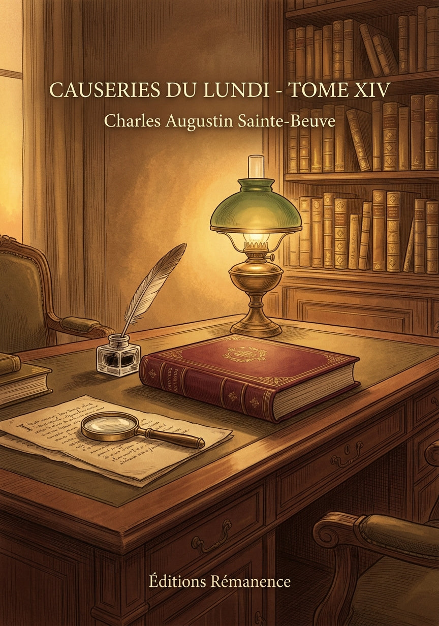 Livre Causeries du lundi - Tome XIV par Charles Augustin Sainte-Beuve - Couverture - Editions Remanence