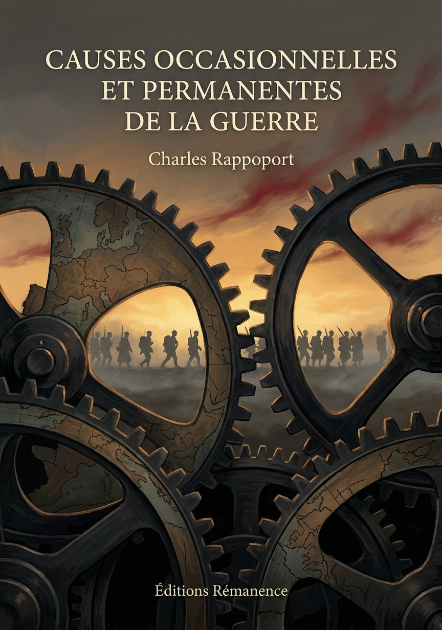 Livre Causes occasionnelles et permanentes de la Guerre par Charles Rappoport - Couverture - Editions Remanence