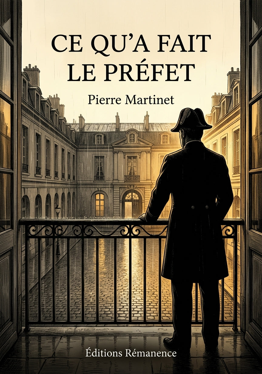 Livre Ce qu’a fait le Préfet par Pierre Martinet - Couverture - Editions Remanence