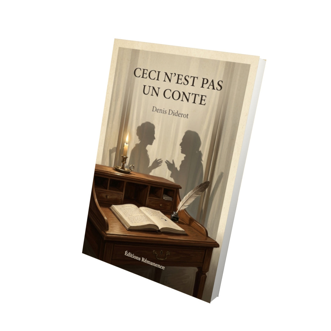 Livre Ceci n'est pas un conte - Denis Diderot - Vue 3D - Editions Remanence