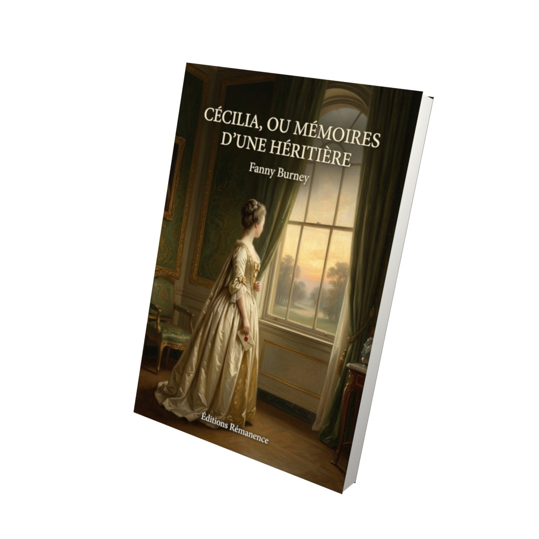 Livre Cécilia, ou Mémoires d’une héritière par Fanny Burney - Vue 3D - Editions Remanence