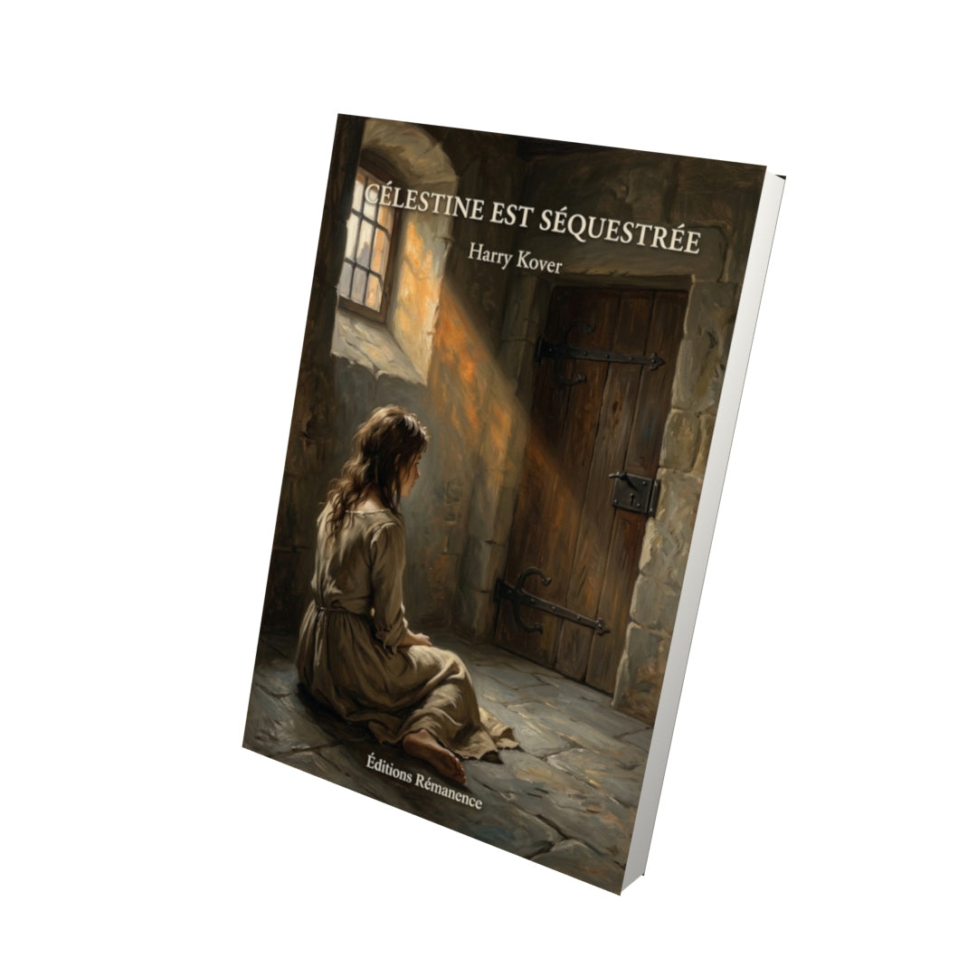 Livre Célestine est séquestrée par Harry Kover - Vue 3D - Editions Remanence