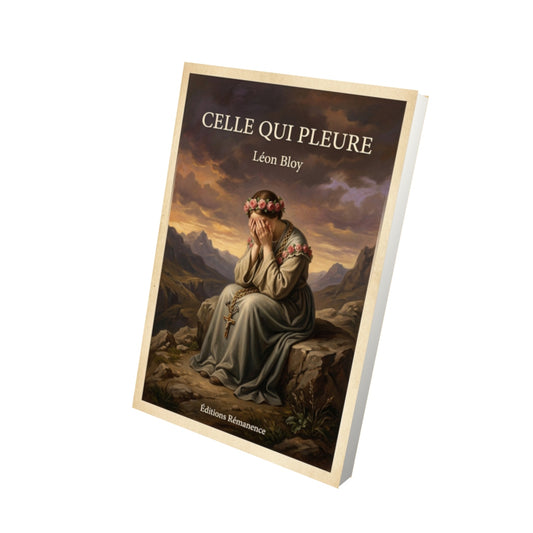 Livre Celle qui pleure - Léon Bloy - Vue 3D - Editions Remanence