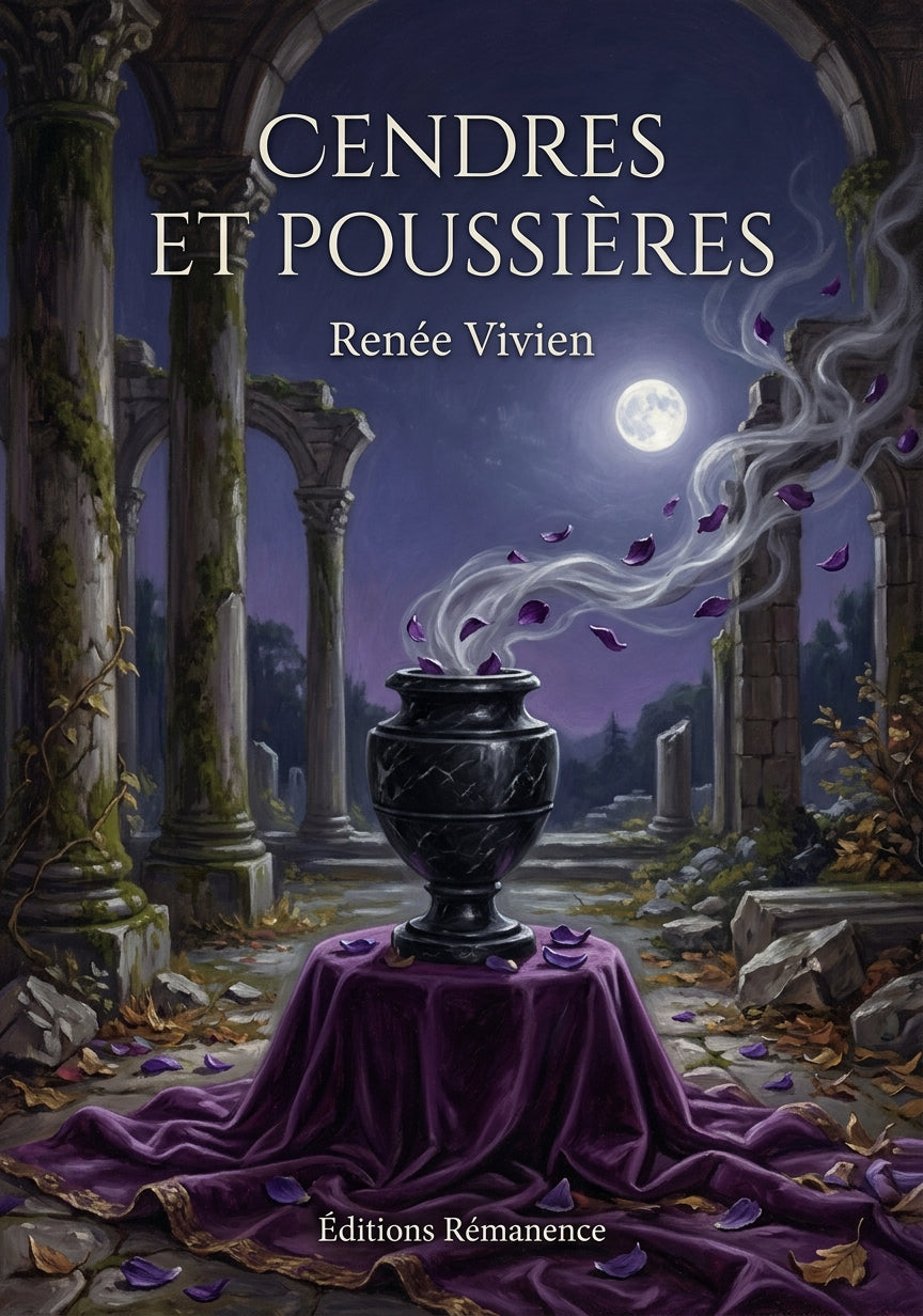 Livre Cendres et Poussières par Renée Vivien - Couverture - Editions Remanence