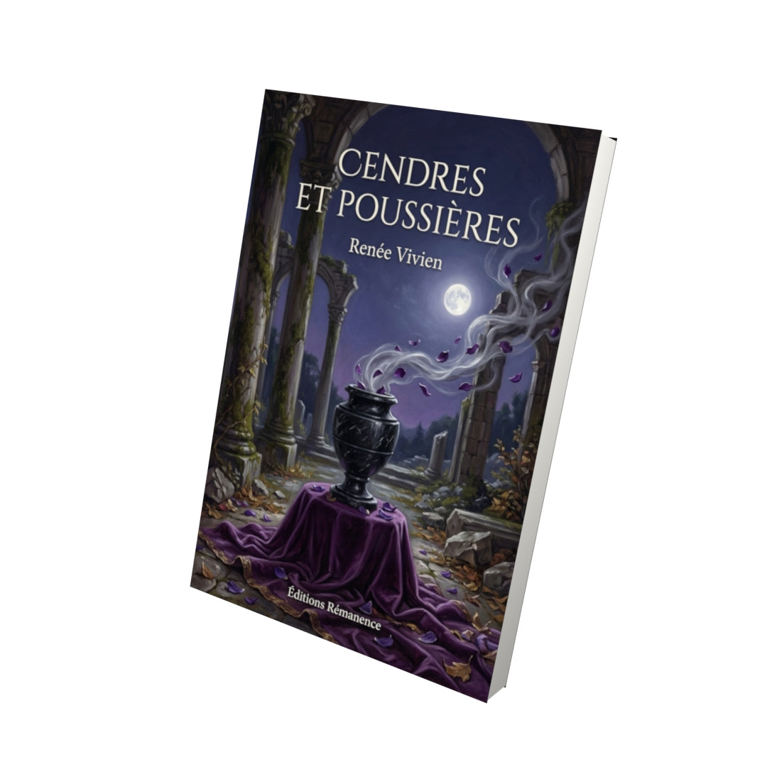 Livre Cendres et Poussières par Renée Vivien - Vue 3D - Editions Remanence