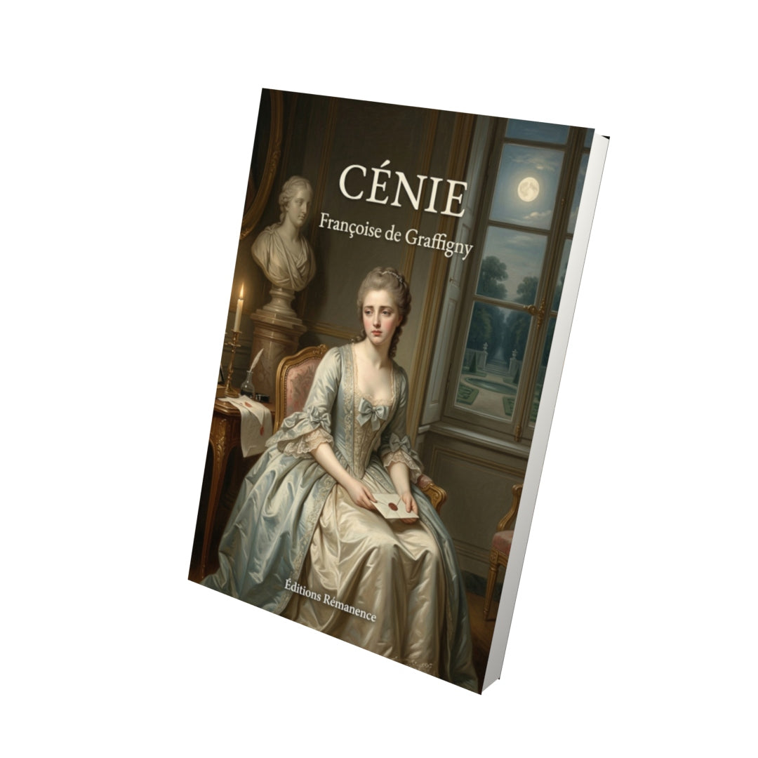 Livre Cénie par Françoise de Graffigny - Vue 3D - Editions Remanence