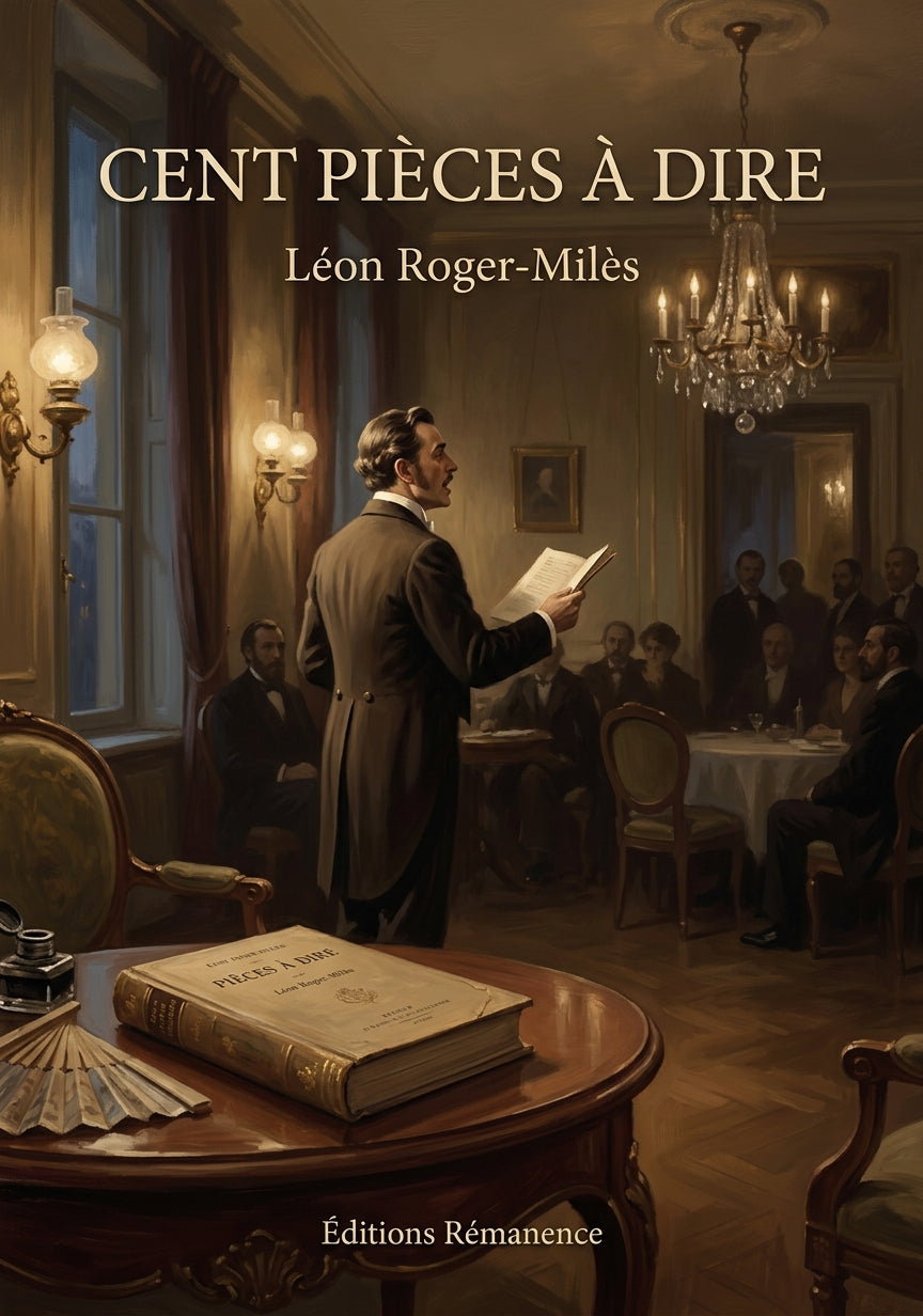 Livre Cent pièces à dire par Léon Roger-Milès - Couverture - Editions Remanence