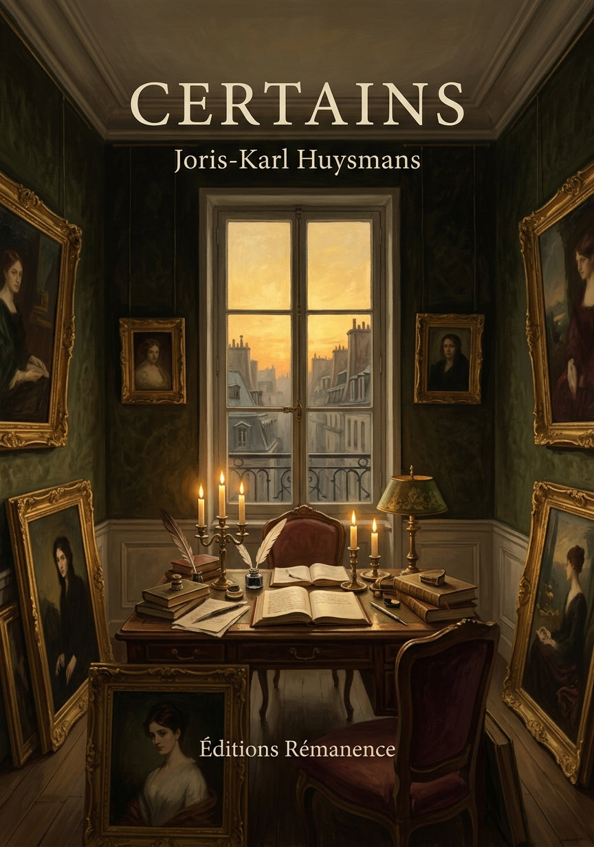 Livre Certains par Joris-Karl Huysmans - Couverture - Editions Remanence
