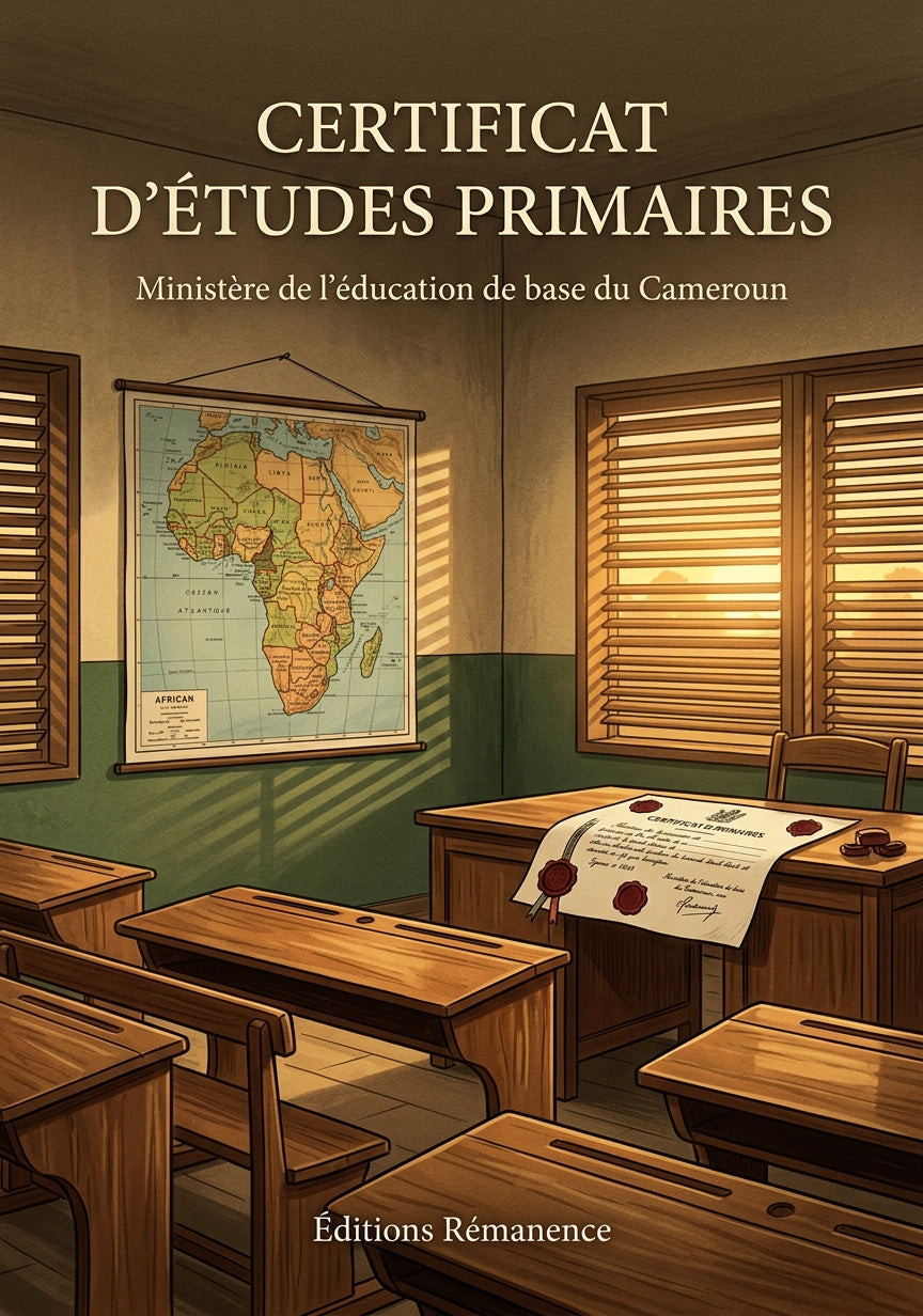 Livre Certificat d’études primaires par Ministère de l'éducation de base du Cameroun - Couverture - Editions Remanence