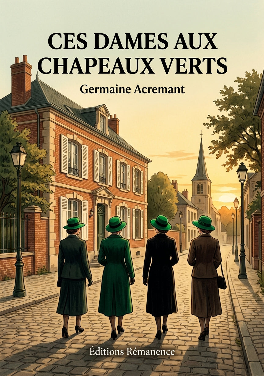 Livre Ces dames aux chapeaux verts par Germaine Acremant - Couverture - Editions Remanence