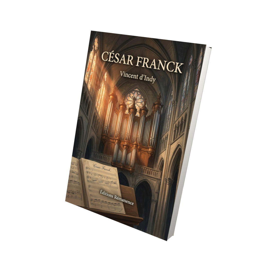 Livre César Franck par Vincent d’Indy - Vue 3D - Editions Remanence