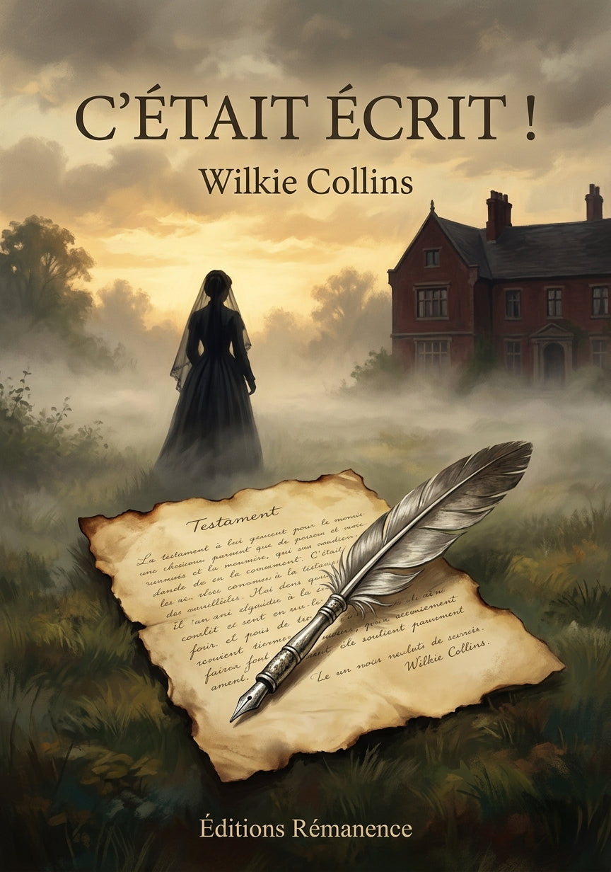 Livre C’était écrit ! par Wilkie Collins - Couverture - Editions Remanence
