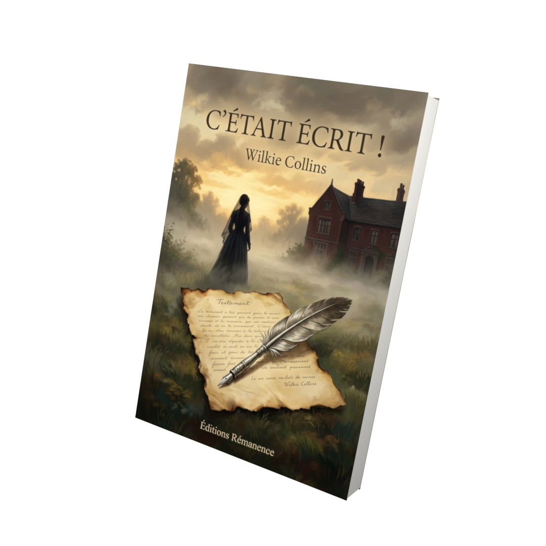 Livre C’était écrit ! par Wilkie Collins - Vue 3D - Editions Remanence
