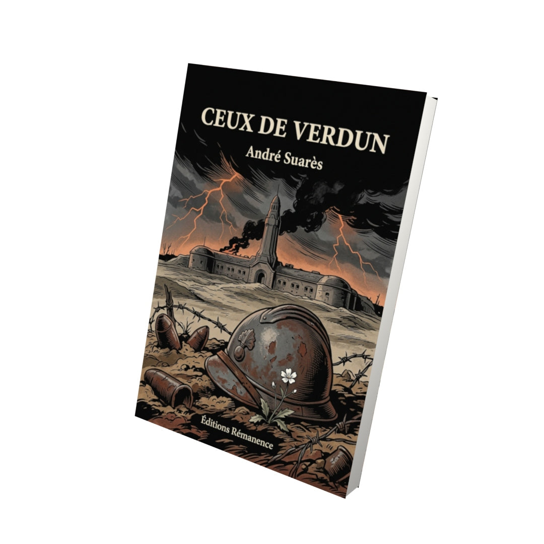 Livre Ceux de Verdun par André Suarès - Vue 3D - Editions Remanence