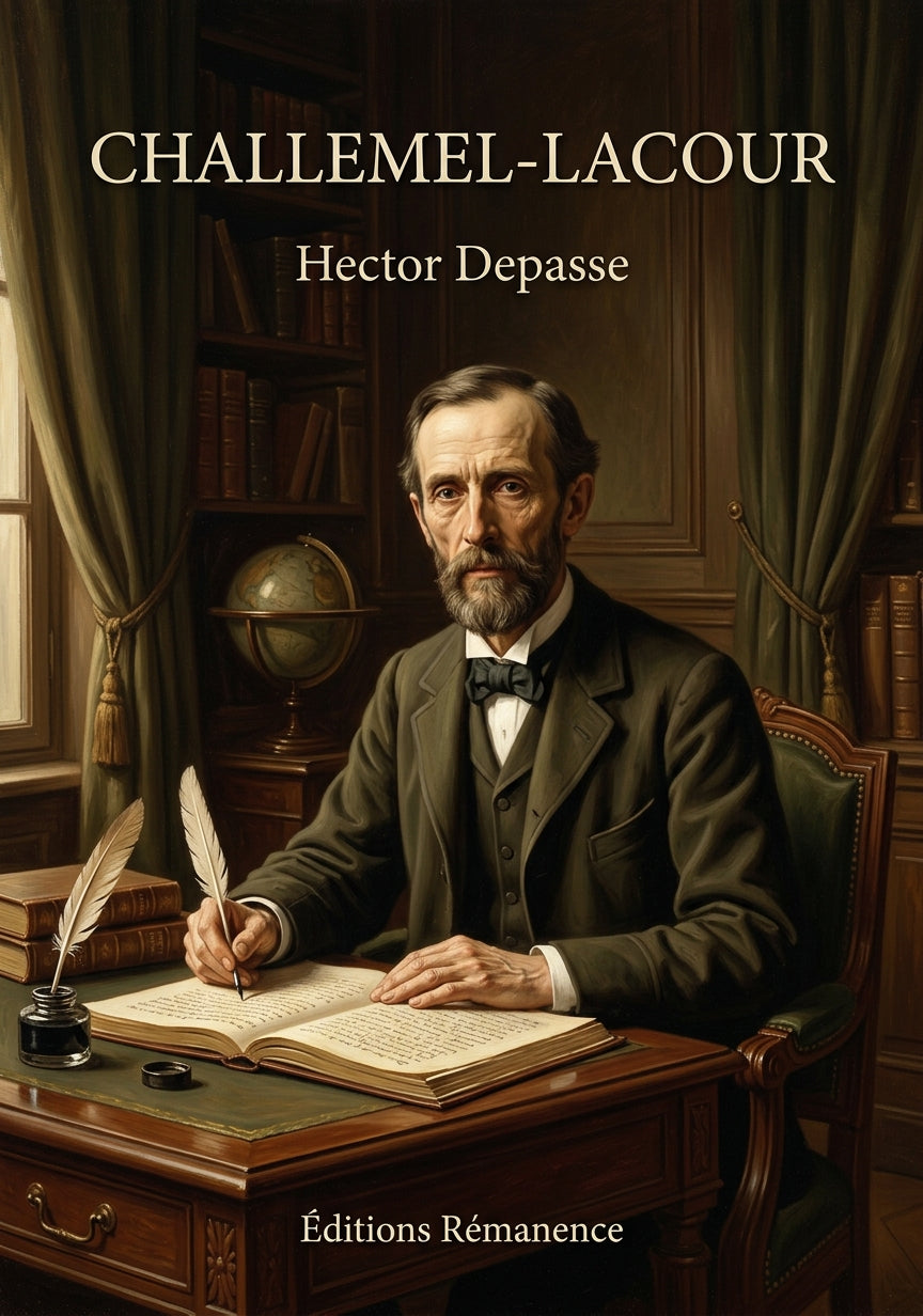 Livre Challemel-Lacour par Hector Depasse - Couverture - Editions Remanence