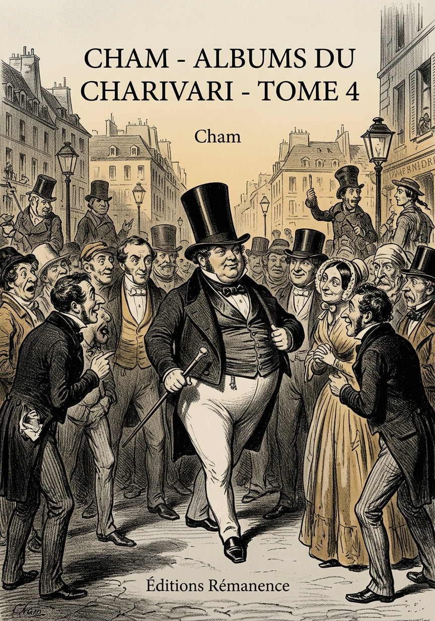 Livre Cham - Albums du Charivari - Tome 4 par Cham - Couverture - Editions Remanence