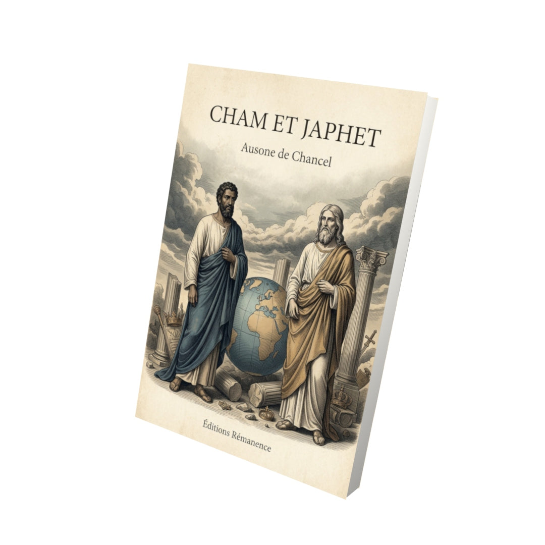 Livre Cham et Japhet - Ausone de Chancel - Vue 3D - Editions Remanence