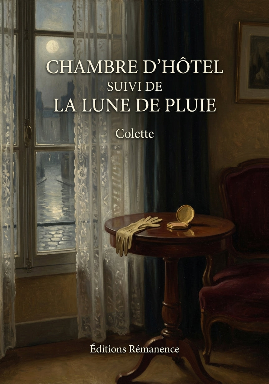 Livre Chambre d’hôtel suivi de La Lune de pluie par Colette - Couverture - Editions Remanence