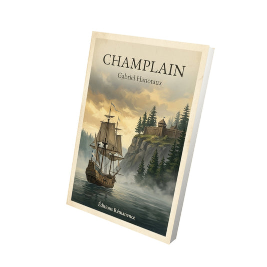 Livre Champlain - Gabriel Hanotaux - Vue 3D - Editions Remanence
