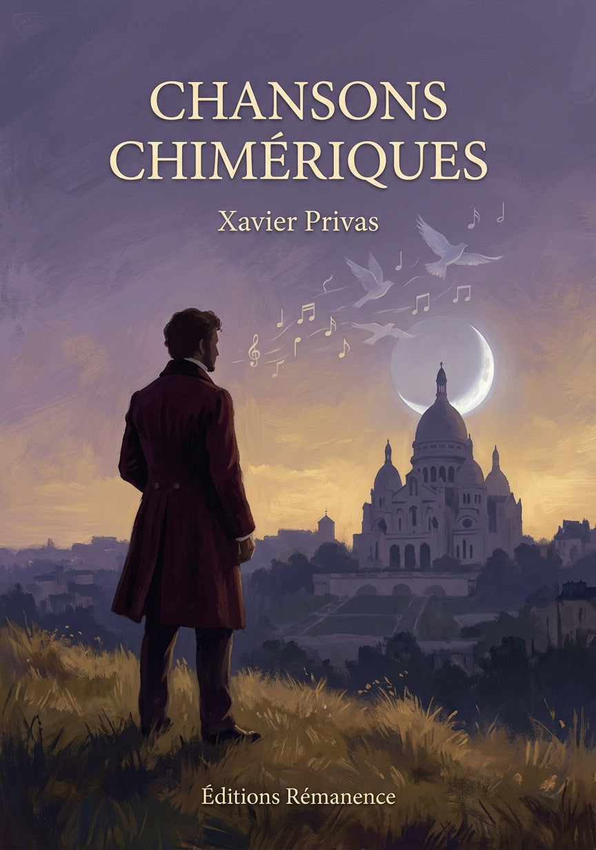Livre Chansons chimériques par Xavier Privas - Couverture - Editions Remanence