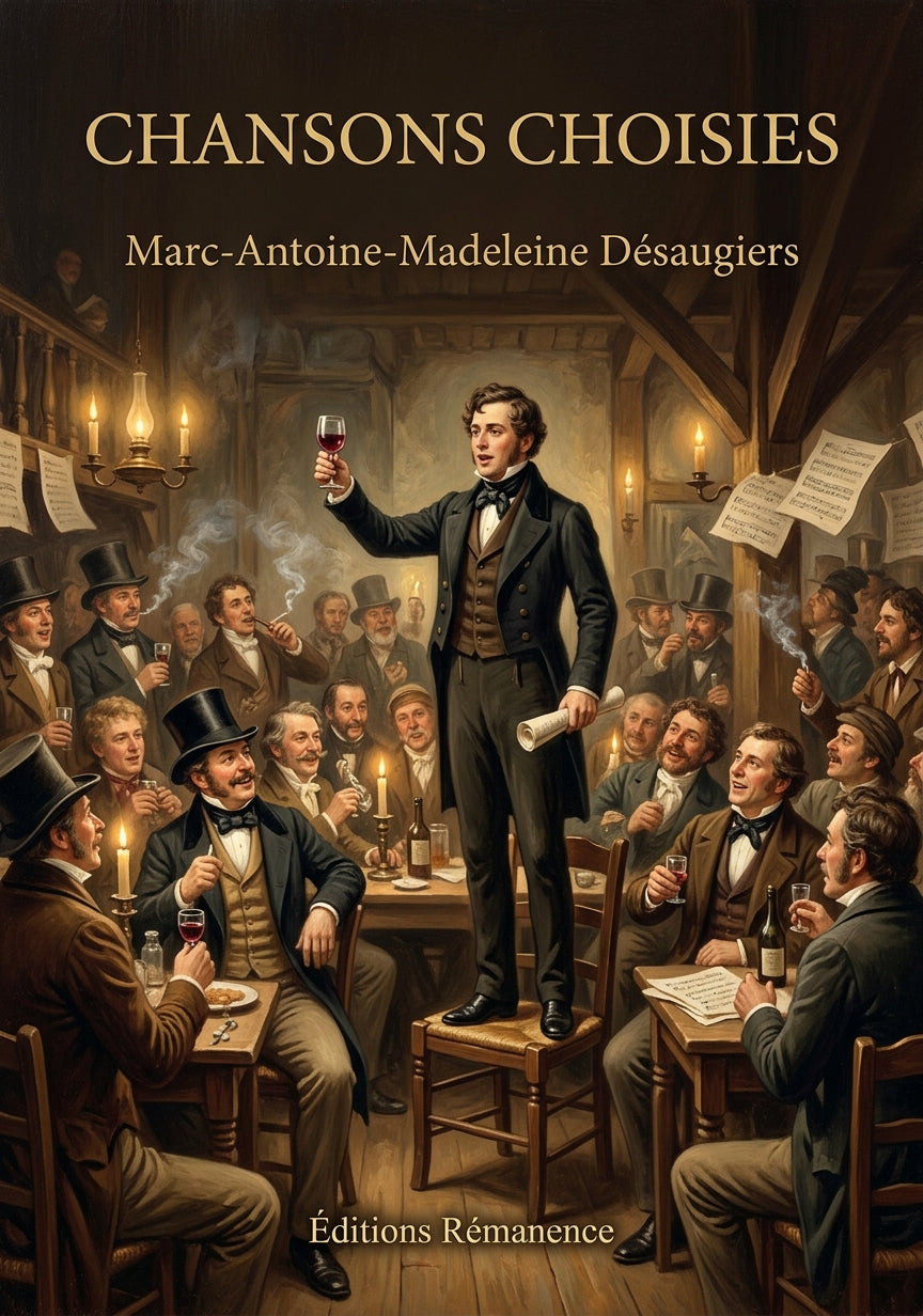 Livre Chansons choisies par Marc-Antoine-Madeleine Désaugiers - Couverture - Editions Remanence