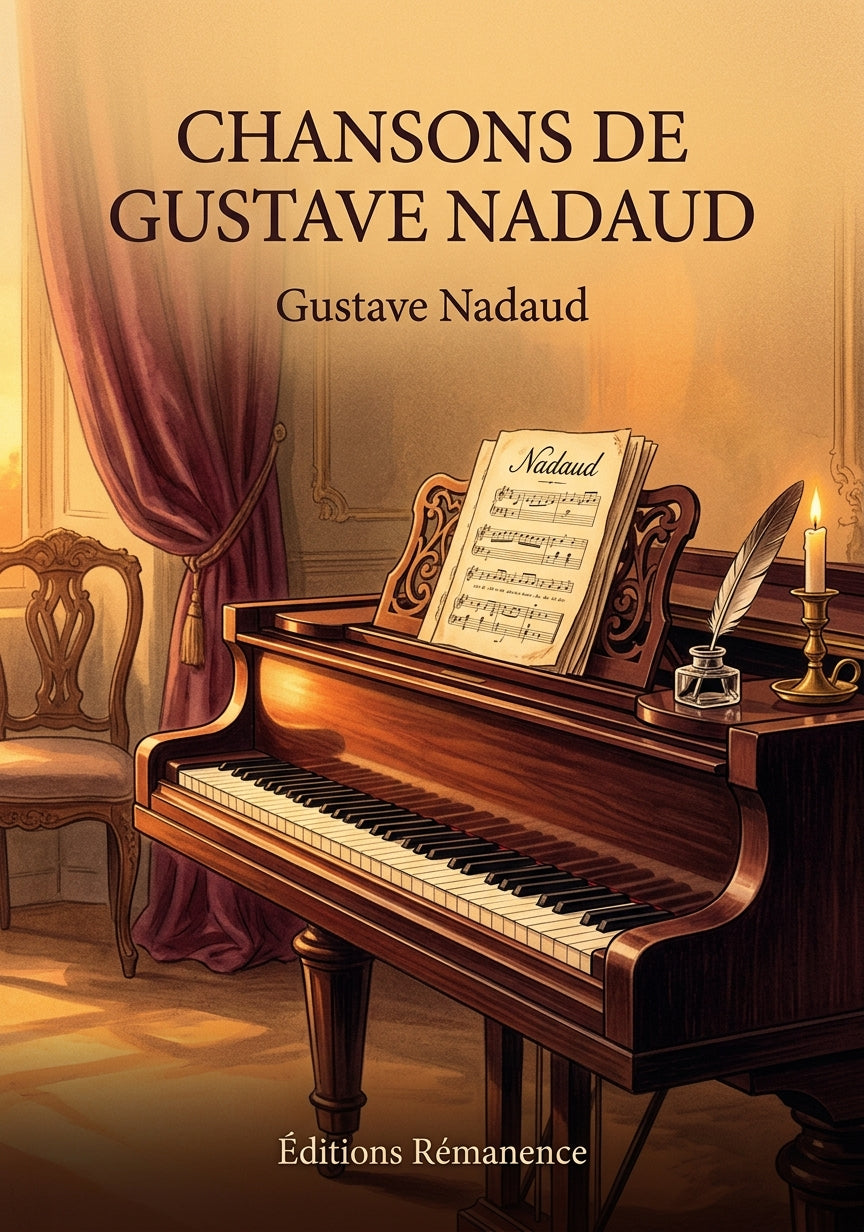 Livre Chansons de Gustave Nadaud par Gustave Nadaud - Couverture - Editions Remanence